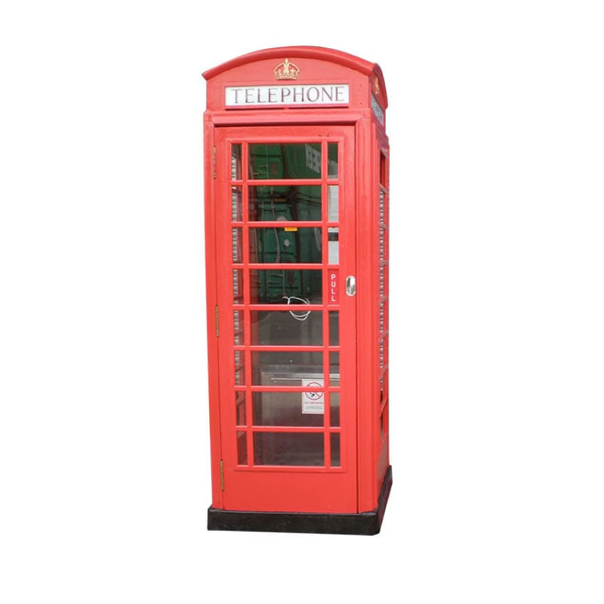 Originale, restaurierte rote K6 Telefonzelle